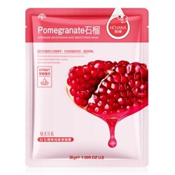 Тканевая маска Natural Skincare Plant Pomegranate с гранатом 30г.
