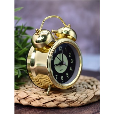 Часы-будильник «ChronoRise», gold (12,5х9 см)