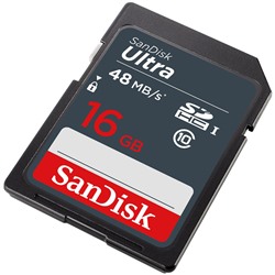 Карта памяти SDHC Ultra 16GB Class 10 SanDisk SDSDUNB-016G-GN3IN