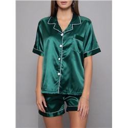 Пижама Шелк XA-48. Темно-зеленый