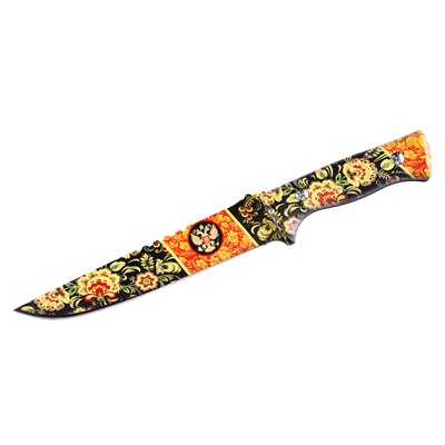 Патриотичный нож с гербом РФ, - авторский дизайн, безупречное качество №1802