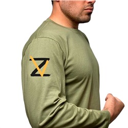 Трендовая футболка с длинным рукавом Z V, (тр №52)
