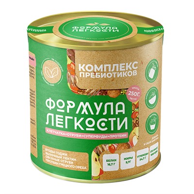 Комплекс пребиотиков "Овсяные отруби + ягоды годжи + протеин грецкого ореха + яблочный пектин"