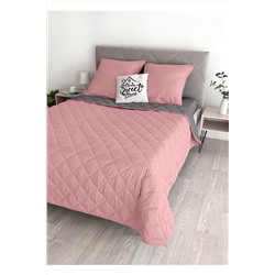 Комплект постельного белья с одеялом New Style КМ-019 серый-брусника