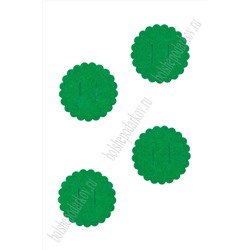 Фетровая основа 4 см (50 шт) зеленый