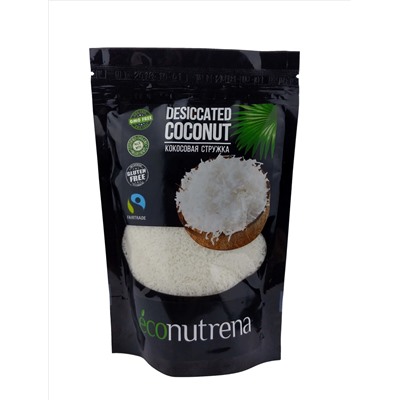 Кокосовая стружка "Econutrena", низкой жирности, 150г