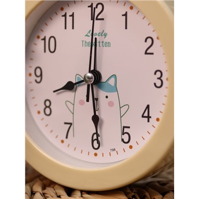 Часы-будильник «Morning dog», white (12,5х12,5 см)