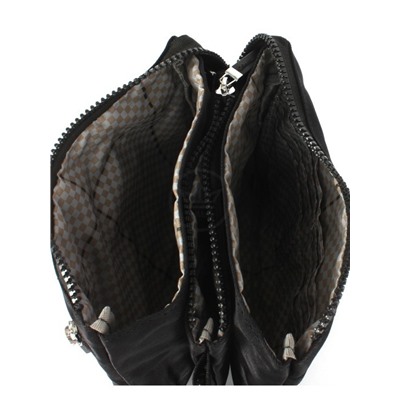 Сумка женская текстиль CF-0439,  5отд,  плечевой ремень,  черный 254394