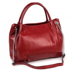 Женская кожаная сумка VIVIEN. Красный
