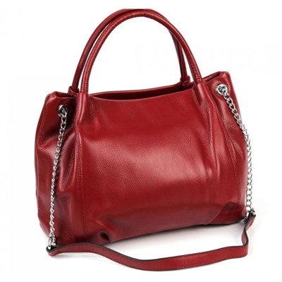 Женская кожаная сумка VIVIEN. Красный