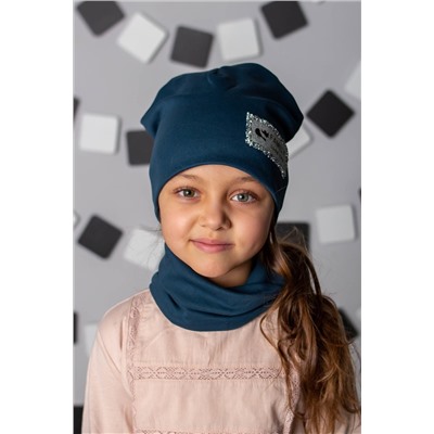 Комплект шапка и шарф FLT Стразы НАТАЛИ #898909
