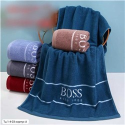 Махровое полотенца «HUGO BOSS» Размер: 50*90 см В пачке 6 шт