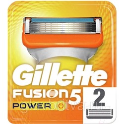 Кассета для станка Жиллетт Fusion-5 Power, 2 шт.