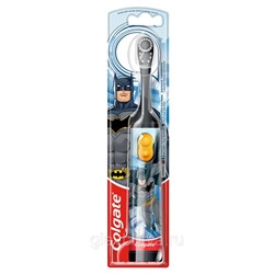 Зубная щетка Colgate "Batman", детская, электрическая, с мягкой щетиной, на батарейках