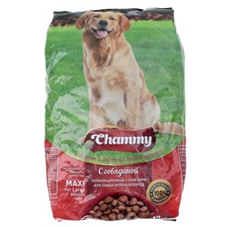 Сухой корм Chammy для собак крупных пород, говядина, 12 кг