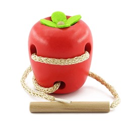 Игрушка развивающая ДЕТ МДИ 261Д Шнуровка яблоко