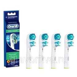 Насадка для электрической зубной щетки Oral-B DUAL CLEAN, 4 шт.