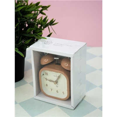 Часы-будильник «Classic square», beige (6,3х9,5 см)