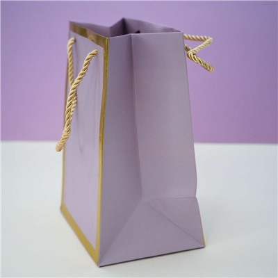 Пакет подарочный (XS) «Classic line», purple (19.5*14.5*10)