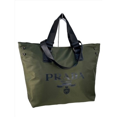 Текстильная сумка шоппер на молнии, цвет зеленый
