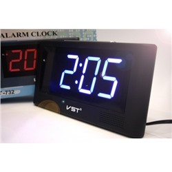Часы настольные VST 732-5 синие цифры