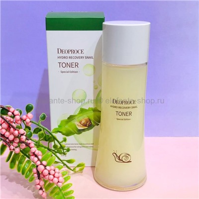 Тонер с муцином улитки Deoproce Hydro Recovery Snail Toner 150g (78)