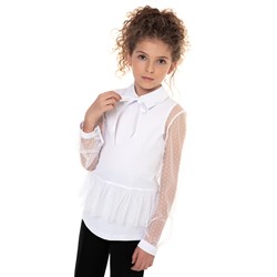Белая школьная блуза Mooriposh, модель 06123