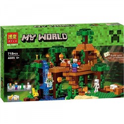 Конструктор Minecraft My World «Домик в джунглях на дереве» 718 деталей , Bela арт. 10471