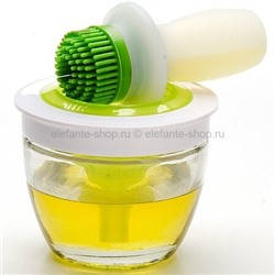 Силиконовая кисть с дозатором Silicone Basting Brush Set (dip + go) KP-048