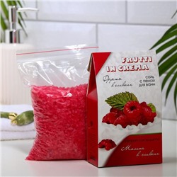 Соль с пеной для ванн Frutti in crema малина в сливках, 500 г