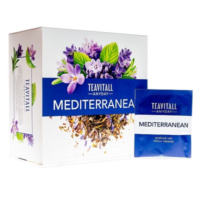Гринвей Чайный напиток TeaVitall Anyday «Mediterranean», 38 фильтр-пакетов