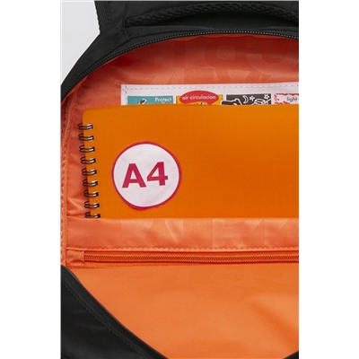 Рюкзак МАЛ GRIZZLY 354-4/2-RB черный-оранжевый