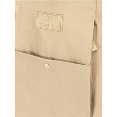 Рюкзак жен текстиль CF-0491,  1отд,  5внут+4внеш/ карм,  бежевый 252556