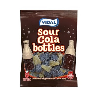Конфеты жевательные Vidal Sour Cola в бутылках 100 гр
