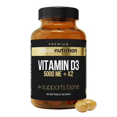 Vitamin D3 + K2