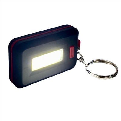 Светодиодный карманный фонарик (красный), - выдает сильный и слабый световой поток, а также может работать в мигающем режиме №137