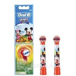 Насадка для электрической зубной щетки Oral-B BRAUN Kids Stages Mickey Mouse (Микки), 2 шт.