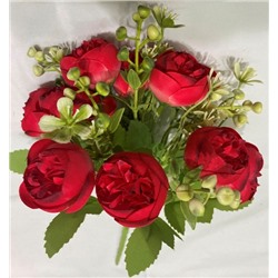 Искусственные цветы "Летнее вдохновение" Пионы 30см цвет красный