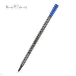 КС-Ручка капиллярная (ФАЙНЛАЙНЕР) "BASIC" синяя 0.4мм 36-0008 Bruno Visconti {Китай}