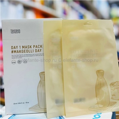 Питательная маска для лица Tenzero Day1 Mask Pack #Makgeolli Day 25ml (125)