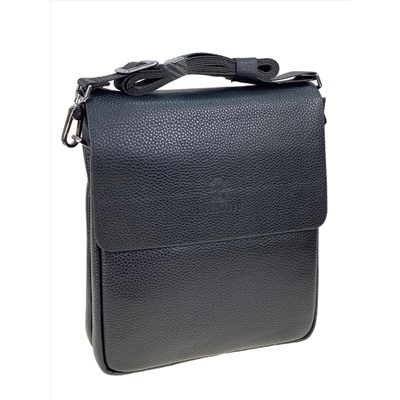 Мужская сумка планшет из натуральной кожи, цвет черный