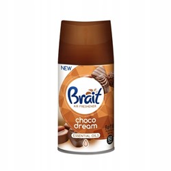 Освежитель воздуха BRAIT Freshmatic CHOCO DREAM, аромат Бельгийский шоколад Сменный баллон 250мл (совместим с AirWick)