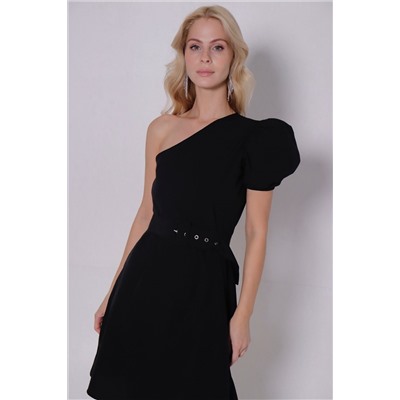 11422 Платье чёрное асимметричное (остаток: 40, 44)