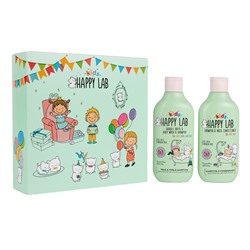 Подарочный набор для нежной детской кожи и волос, Party, Happy Lab Kids, 300 мл x 2