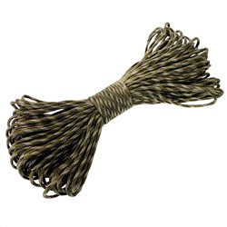 Многофункциональный паракорд 31 м с 9-жильным сердечником (Recon Camo), - Вариант применения: в качестве снастей для рыбной ловли (паракордовую веревку легко можно распустить на отдельные нити и использовать в качестве лески или связать сеть) №103