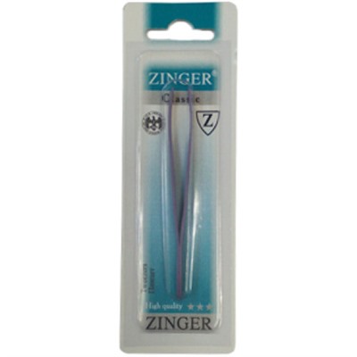 Пинцет скошенный цветной Zinger (Зингер) TS-106-slant
