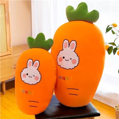 Мягкая игрушка Морковка с зайчиком 70 см