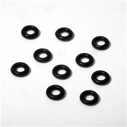Кольцо соединительное (неразъемное), силиконовое, d= 4мм (набор 10шт), цвет чёрный
