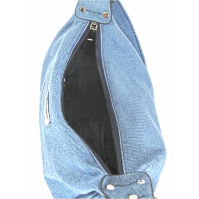 Сумка женская текстиль JN-76-8181,  1отд,  плечевой ремень,  голубой jeans 261823