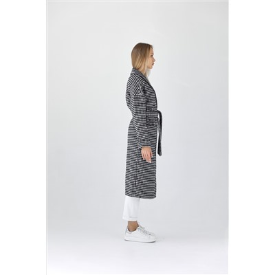 Пальто женское демисезонное 20550 (черно-белый)